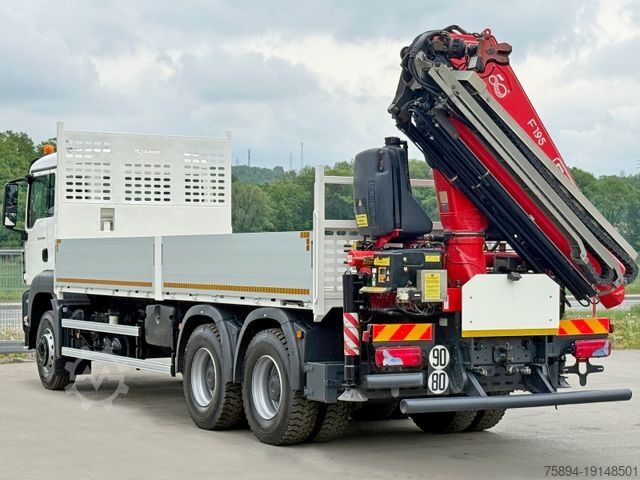 Grúa montada en camión MAN TGS 26.360* FASSI F195A.2.24 / FUNK * 6x4 * TOP
