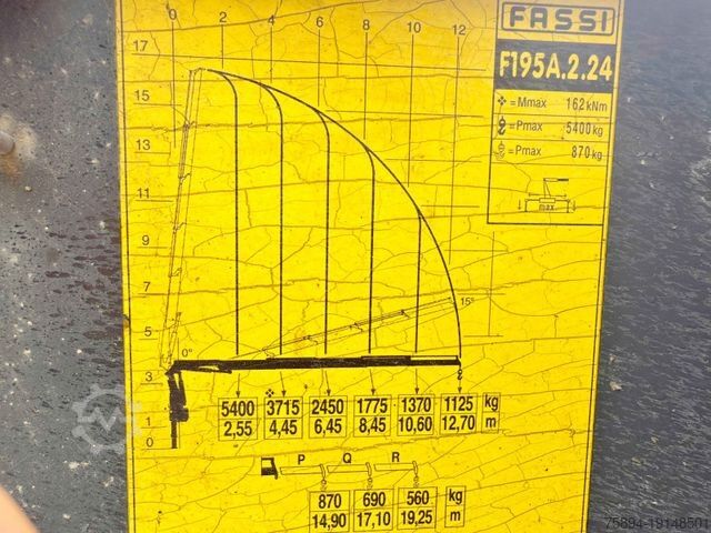 Grúa montada en camión MAN TGS 26.360* FASSI F195A.2.24 / FUNK * 6x4 * TOP