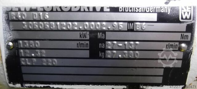 Instelbare tandwielmotor 0,37 kW 27-137 tpm SEW-EURODRIVE DFT71D4
