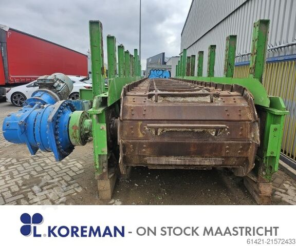 Transportador de plataforma de acero Hazemag Hazemag Steel Apron Conveyor