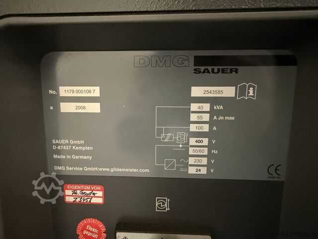 Universal-Bearbeitungszentrum DMG SAUER ULTRASONIC HSC LINEAR 20