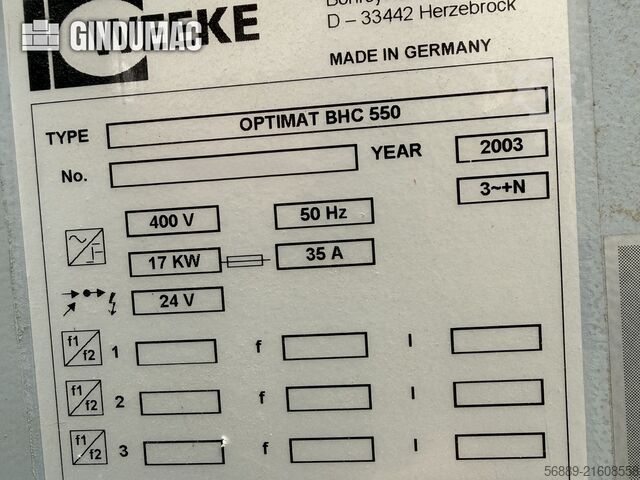 Weeke Optimat BHC 550 Weeke Optimat BHC 550