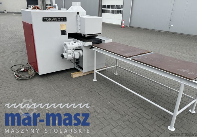 Crawler-type multi-blade saw with feed table x 2 Torwegge H34 380/120