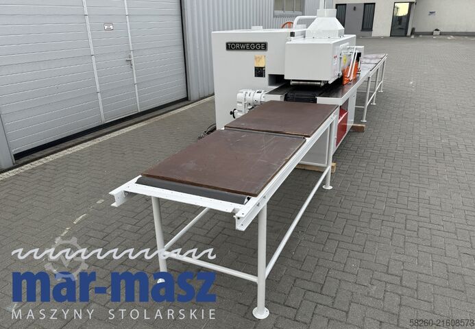 Crawler-type multi-blade saw with feed table x 2 Torwegge H34 380/120