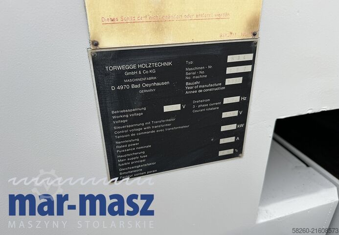 Crawler-type multi-blade saw with feed table x 2 Torwegge H34 380/120