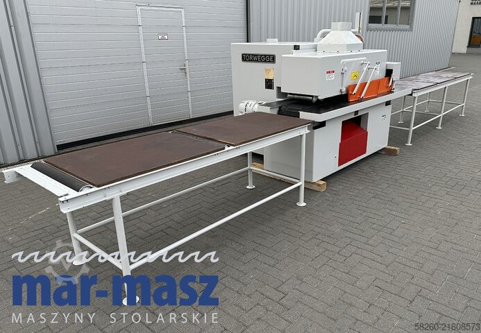 Crawler-type multi-blade saw with feed table x 2 Torwegge H34 380/120