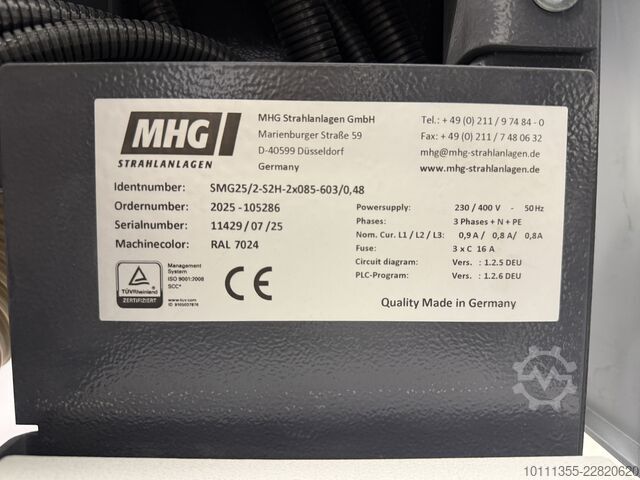 μονάδα αμμοβολής MHG SMG-25-DUO Sandstrahlanlage (Doppelkabin