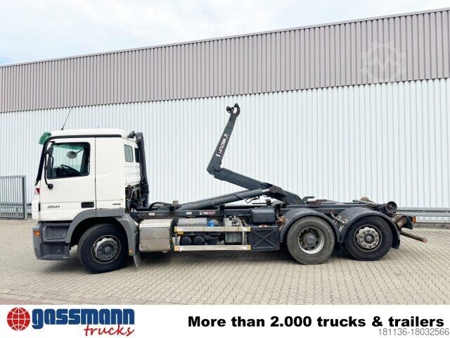 Camião porta-contentores de gancho Mercedes-Benz Actros 2541 L 6x2, Retader, Lenkachse