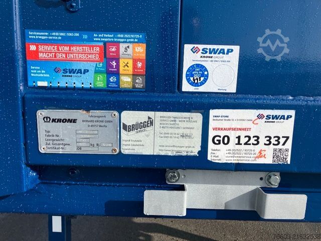 Výměnný návěs KRONE Wechselbrücke Plane