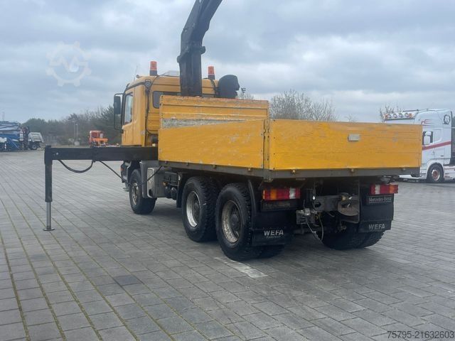 Camião de plataforma MERCEDES-BENZ Actros 3343 MP1 6x4 Pritsche Kran HMF 20.00 20m/