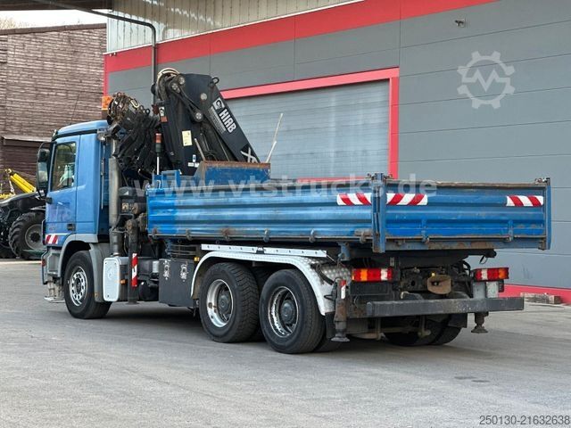 Dreiseitenkipper LKW MERCEDES-BENZ Actros 2641L 6x4 MEILLER DSK / HIAB 377 E-6 17m