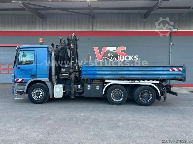 Dreiseitenkipper LKW MERCEDES-BENZ Actros 2641L 6x4 MEILLER DSK / HIAB 377 E-6 17m