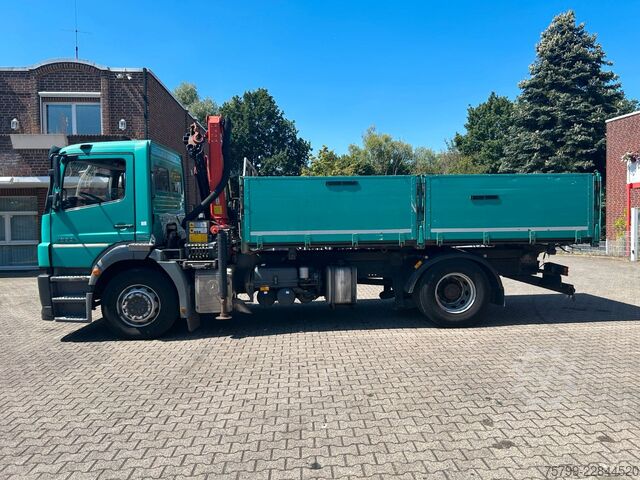 Camion-benne tricar MERCEDES-BENZ 1833 Axor  3Skipper + PK 12002 Kran 4x2