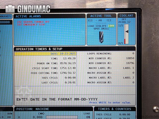 Verticale verspanen centrum HAAS DM-1