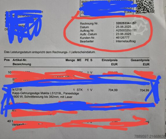 Chopsaw Makita LS1219L