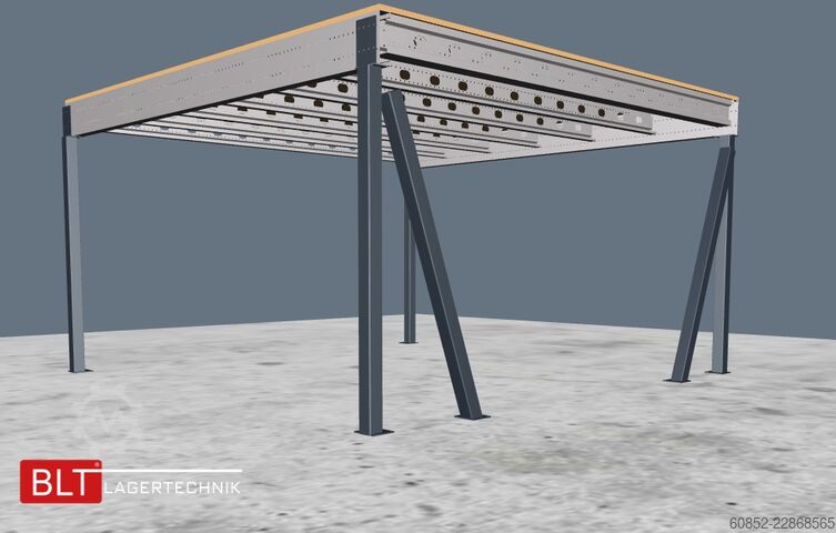 5x5m Lagerbühne , Belastung : 500kg/qm Unterkante: 2,5m , ca. 25qm Systembühne