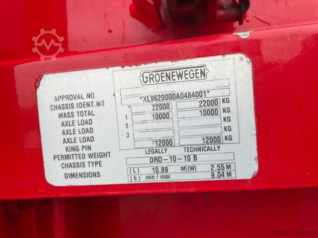 Kufr Groenewegen DRO-10-10 B 1-Axle City / Box / Koffer / Steeri...