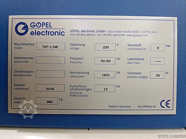 Máquina de inspección óptica Göpel THT-Line