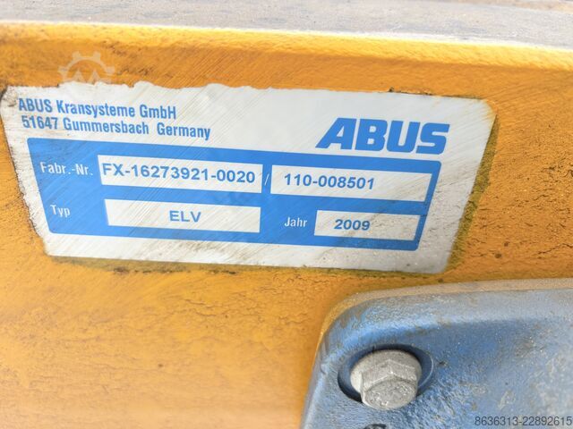 Carroponte gru Abus 2000 kg Abus ELV