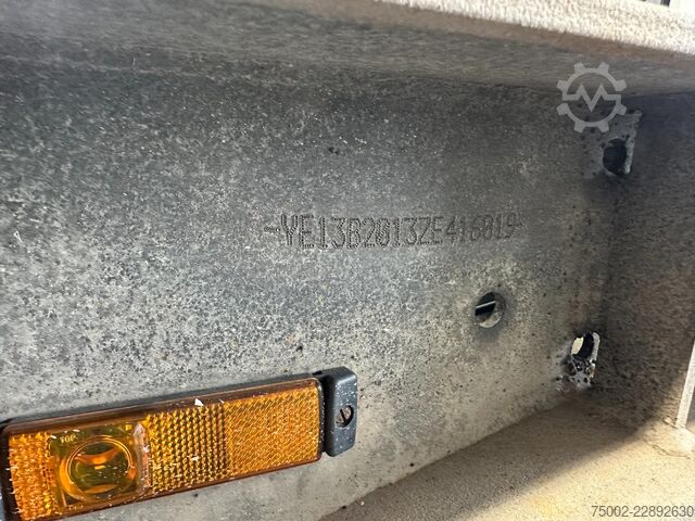  Van Hool 20FT ADR CHASSIS / galvanized / MB DISC / 2x li...