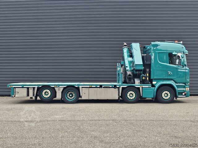 Plataforma de carga Scania R450 8x2 / HMF 60TM / CRANE / KRAN