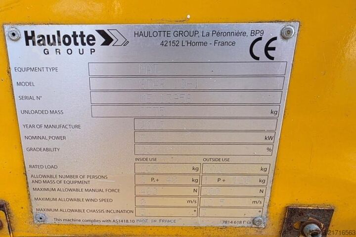 Αρθρωτή τηλεσκοπική πλατφόρμα εργασίας Haulotte STAR 10 Electric, 10m Working Height, 3m Reach, 20