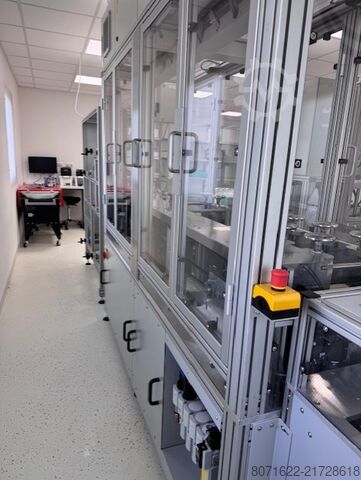 Produção de máscaras cirúrgicas descartáveis PIA Automation Amberg GmbH Montageanlage Einwegmasken