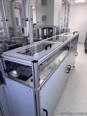 Produção de máscaras cirúrgicas descartáveis PIA Automation Amberg GmbH Montageanlage Einwegmasken