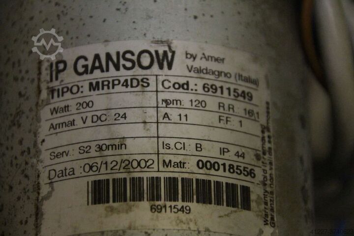 Motorreductor 24 V 0.2kW 120 rpm Gansow MRP4DS