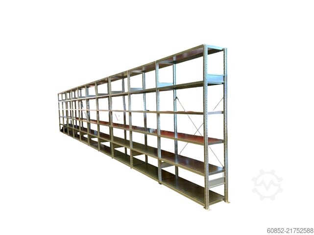 Modulreol 13 lfm SSI Schäfer R3000 Fachbodenregal 249cm hoch, 50cm tief, 6 Lagerebenen