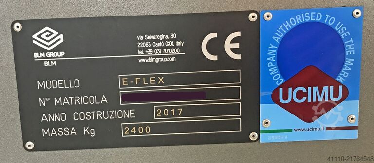 3D CNC-trådbukkemaskine BLM-GROUP E-FLEX