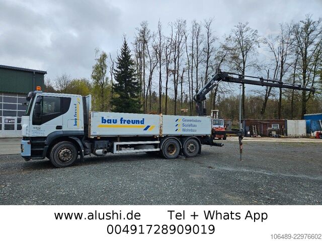 Camion cu platformă IVECO AT 260S42Y 7PS Kran+FUNK Hiab 166 E-4H EEV