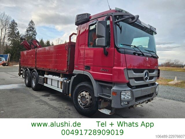 Macara montată pe camion MERCEDES-BENZ 2644 6x4 Kran Funk  Retarder