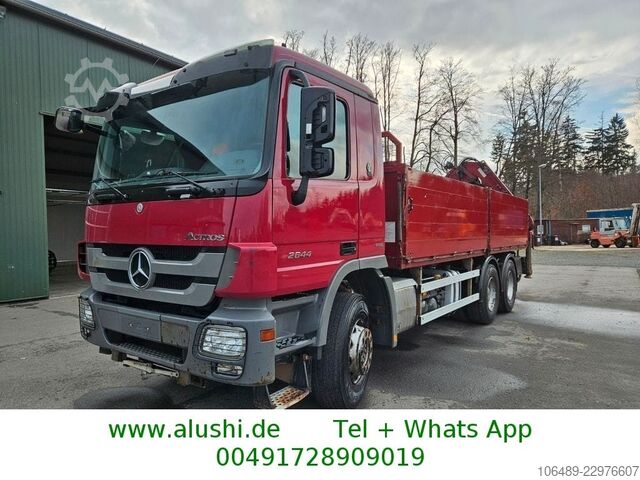 Macara montată pe camion MERCEDES-BENZ 2644 6x4 Kran Funk  Retarder