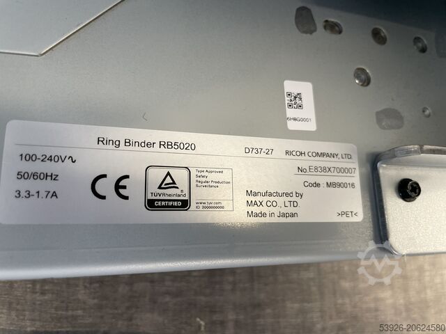 Ringband Ricoh RB5020 ring binder suitable for Ricoh Pro C7200/8200/C9200 series