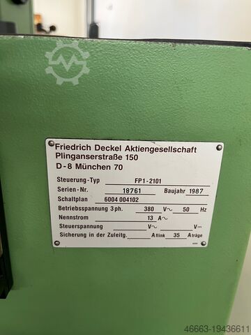 Ενεργητική ψηφιακή φρέζα + αξεσουάρ Deckel FP1