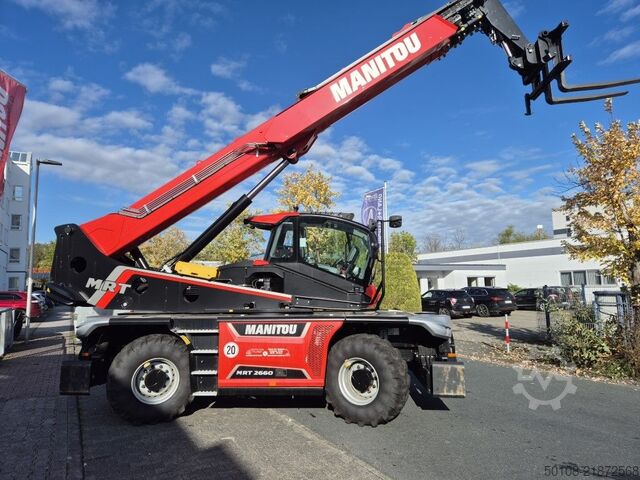 Dönebilen teleskopik forklift Manitou MRT 2660 radio drive