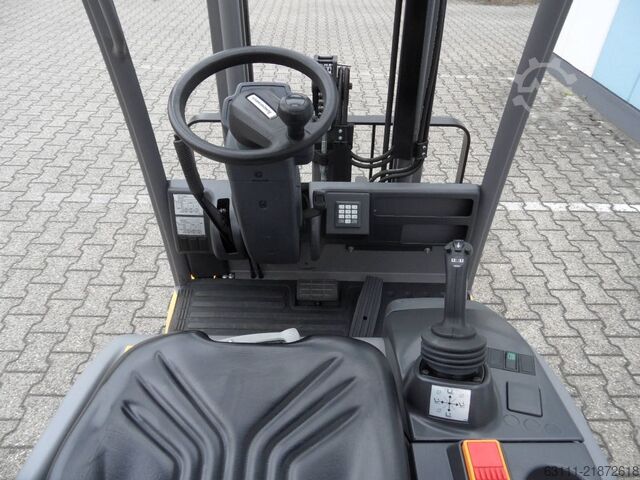 Elektrisk 3 -hjulet gaffeltruck Jungheinrich EFG 115 - unter 2 Meter - NEUE Batterie