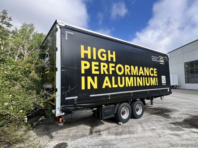 Reboque aberto com lona Fliegl TPS135 13,5 t Tandemplanenanhänger, neuwertig