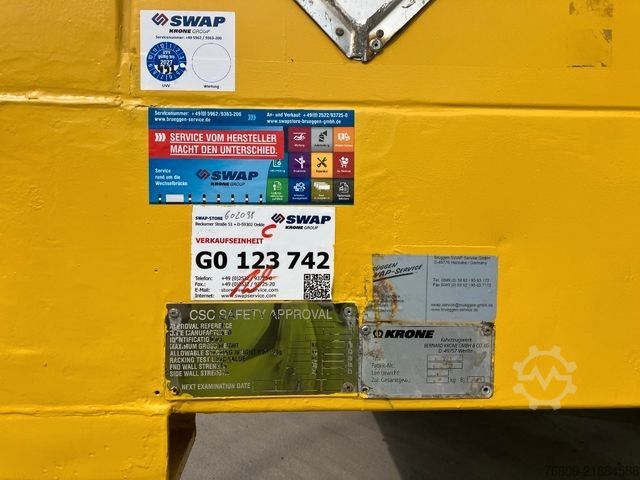 Reboque de carroçaria intercambiável KRONE Wechselbrücke Koffer