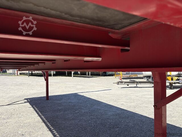 Wisselbrug met laadbakWisselbrug met open laadbakWechselbrücke met laadvloerWechselbrücke met platte Krone 7,45m BDF Baustoff Multilockrahmen