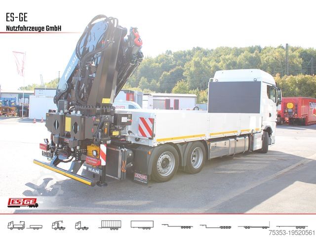 Φορτηγό με επίπεδη καρότσα MAN TGX 26.480 6x2-4 LL, MKG-Ladekran HLK531 a5
