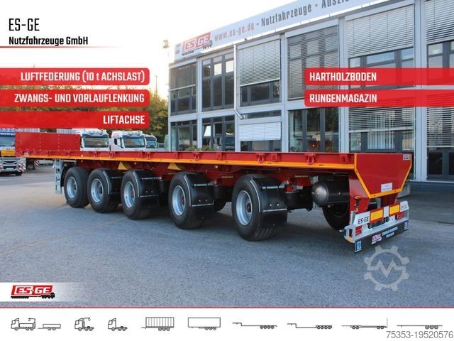 Working platform semitrailer ES-GE 5-Achs-Ballastauflieger
