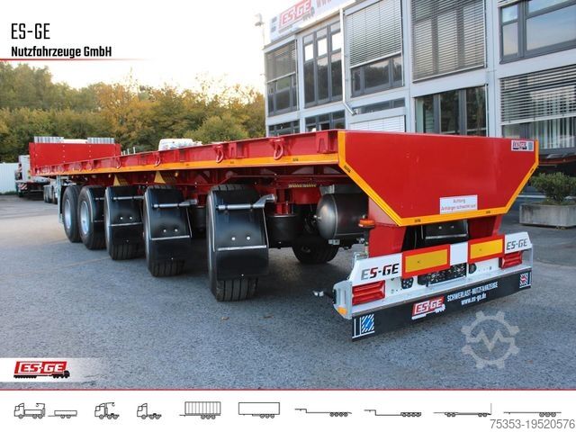Semirimorchio con piattaforma di lavoro ES-GE 5-Achs-Ballastauflieger