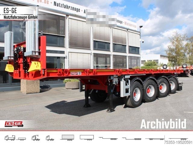 Semirremolque con plataforma de trabajo ES-GE 4-Achs-Ballastauflieger