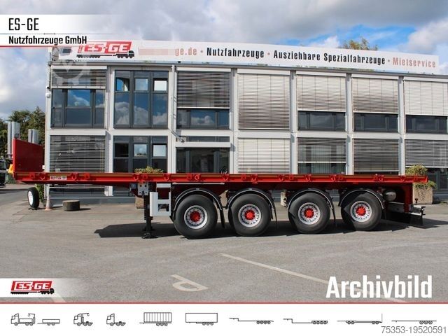 Semirremolque con plataforma de trabajo ES-GE 4-Achs-Ballastauflieger