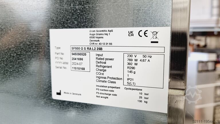 Szybkomrażarka Gram SF 500