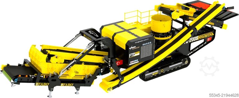 εξοπλισμός θραύσης FABO cone crusher / stone crusher 100-200 TPH Cone crusher FTC-200S