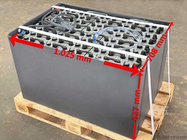 Truckbatteri 80V 4PZS 500Ah - DIN A Linde E16/20/25/30 - P200/250 W20/30 Toyota 7FBMF 16/18 - Atlet EH25 - Clark STE