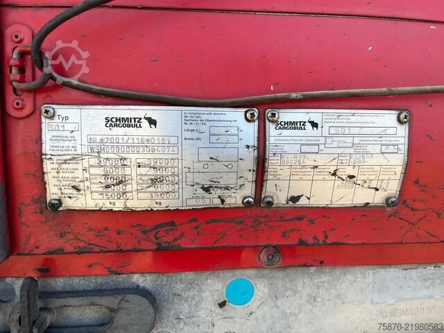 Schuifzeilen Schmitz Cargobull SCS 24/L - 13.62 E B